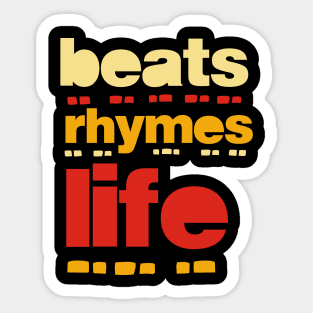 beats rhymes life 2023 04 Sticker